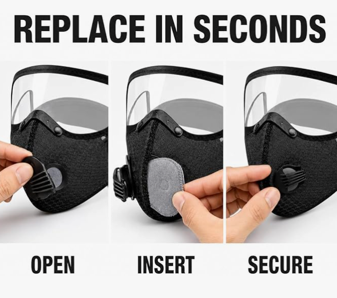 Cycling Face Mask Filter