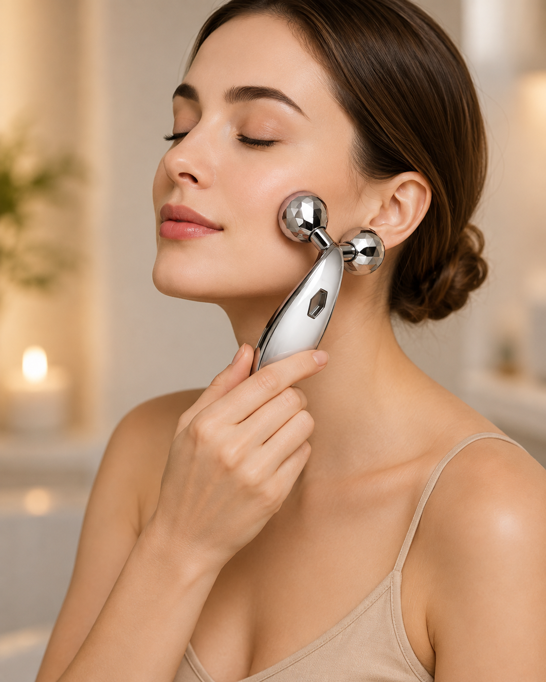 3D Massager, Stainless Steel, Back, Muscles, Silver