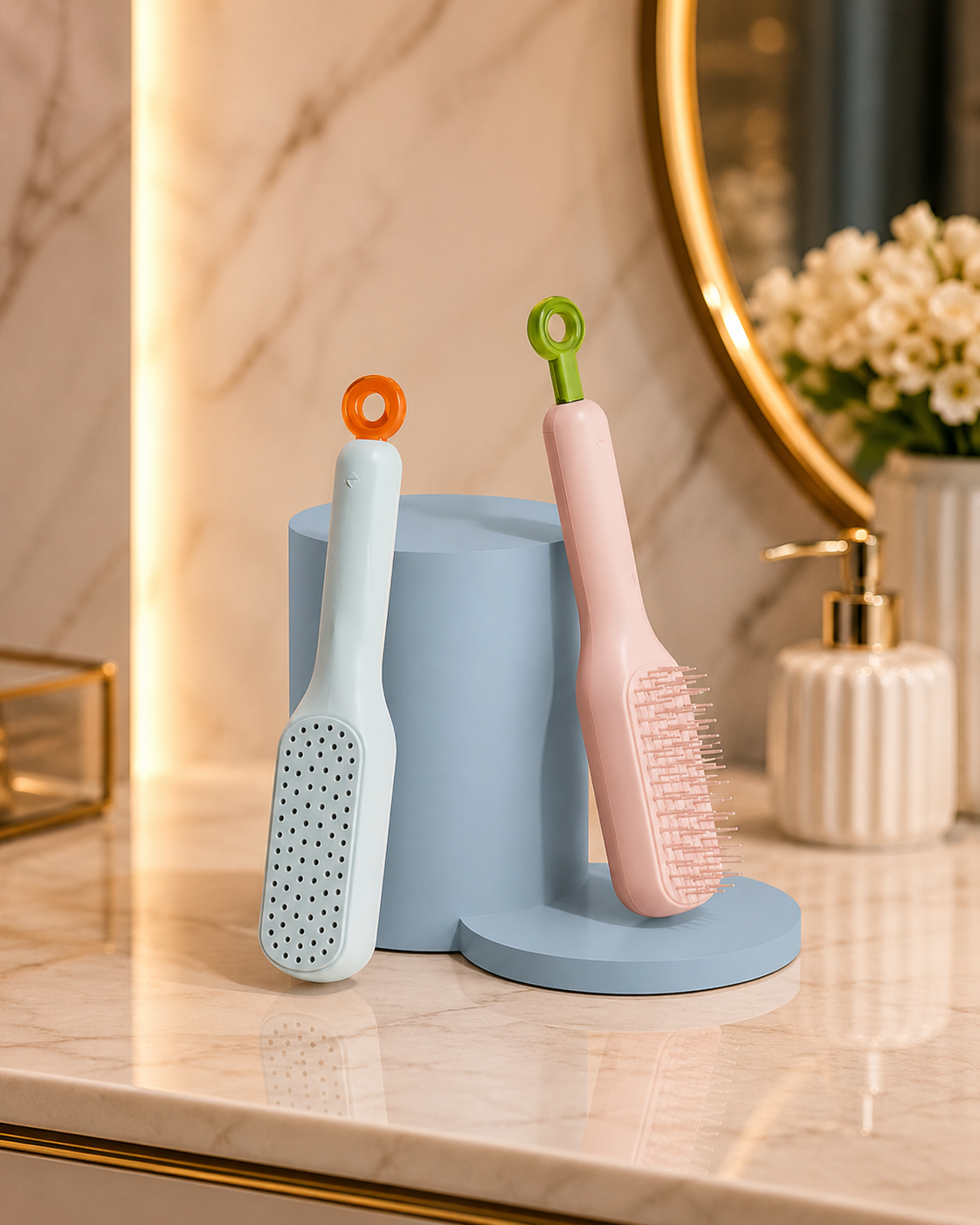 Self-cleaning Anti-static Massage Comb for Adults and Kids- Pack of 1