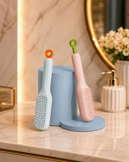 Self-cleaning Anti-static Massage Comb for Adults and Kids- Pack of 1