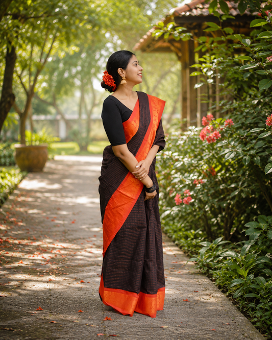 Banarasi Silk Zari Woven Saree for Women (Multicolor, 6.3 m)