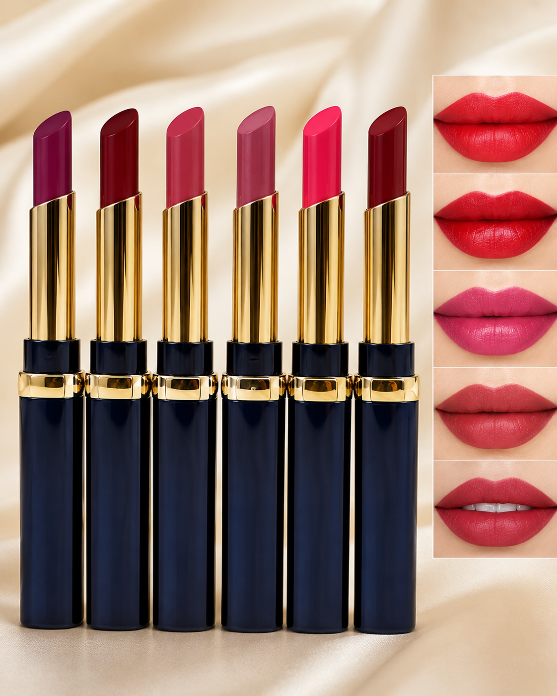 Premium Matte Lipsticks (Multicolor, Pack of 4)