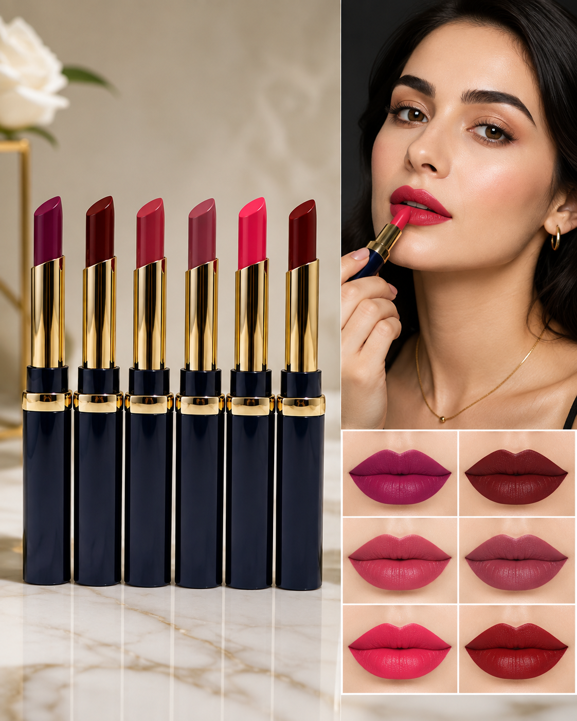 Premium Matte Lipsticks (Multicolor, Pack of 4)