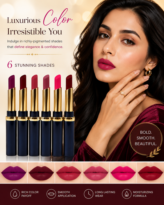 Premium Matte Lipsticks (Multicolor, Pack of 4)